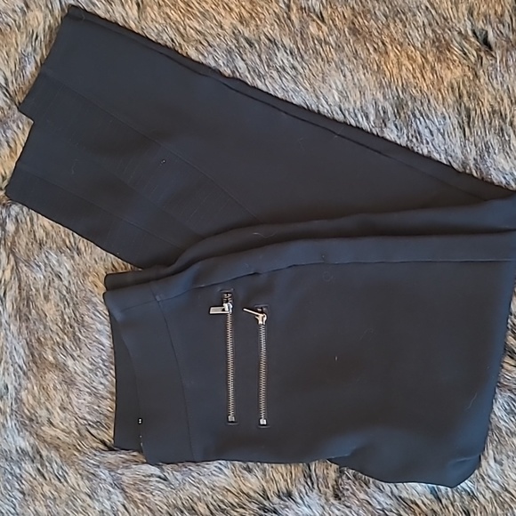 ABERCROMBIE & FITCH Moto Zipper Ponte Legging Black Size M - Picture 2 of 6